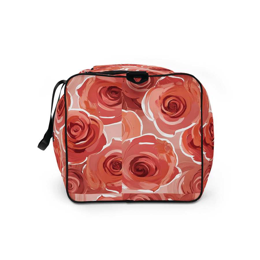 Dark Peach Rose Garden Dreams Duffle Bag product image (9)