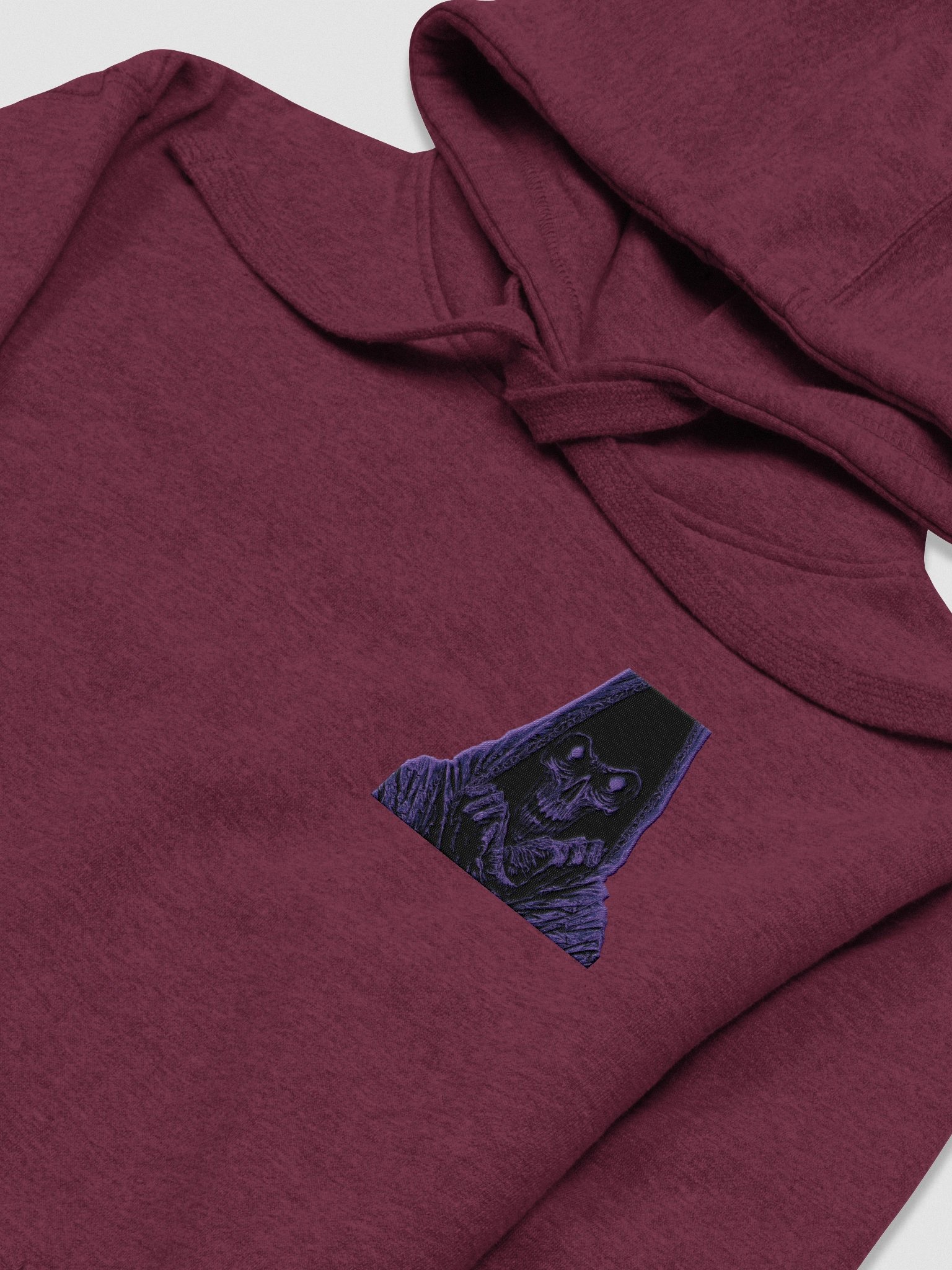 D3a1hXSaga Hoodie – Terminal Drift - Maroon Edition product image (3)