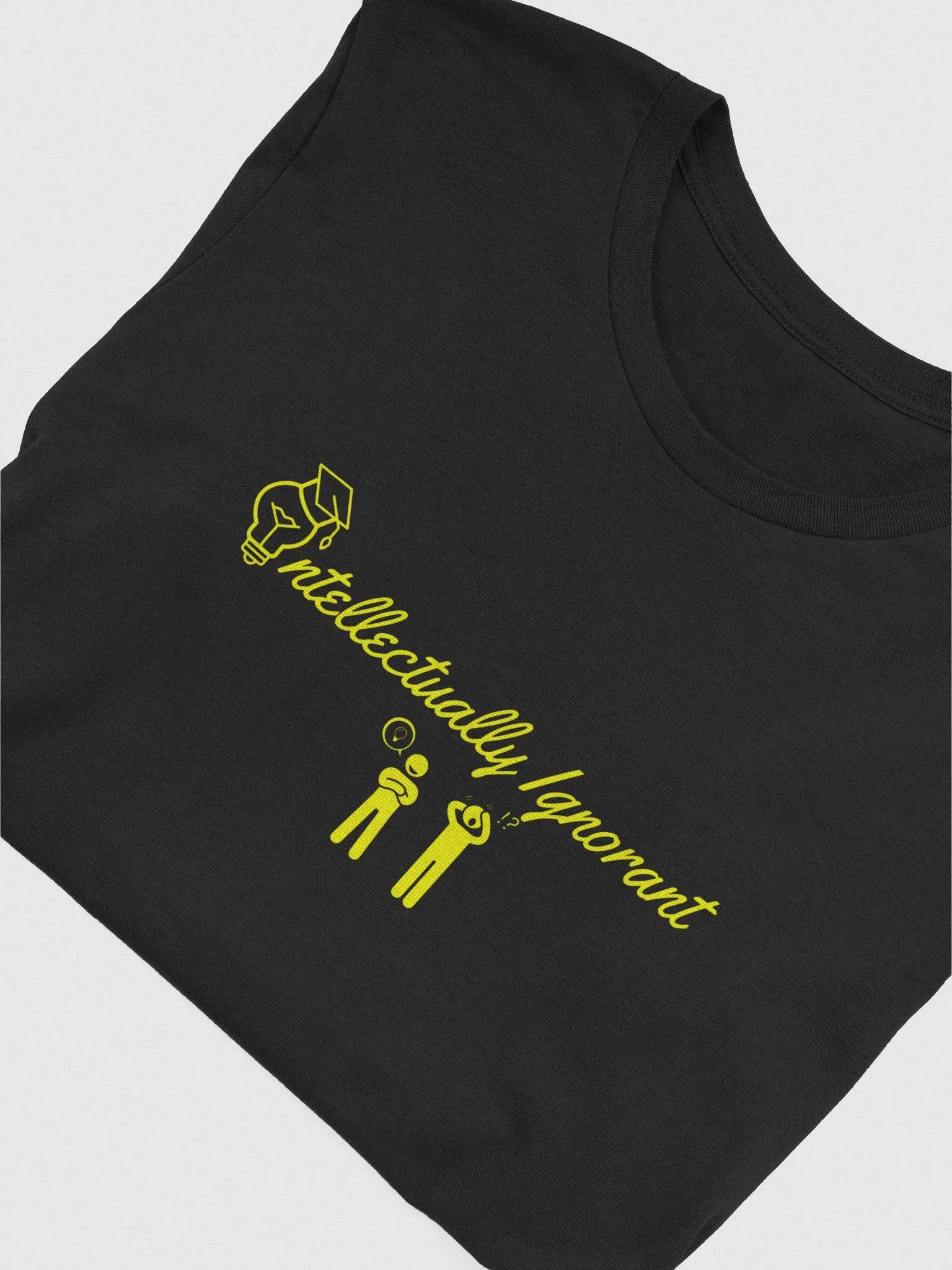Intellectually Ignorant ( Yellow Logo) Supersoft T Shirt product image (42)