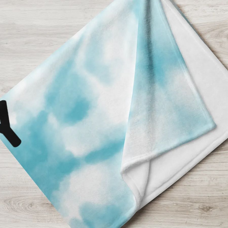 Throw Blanket 🩵 Text me when you get lonely (153 × 203 cm) product image (5)