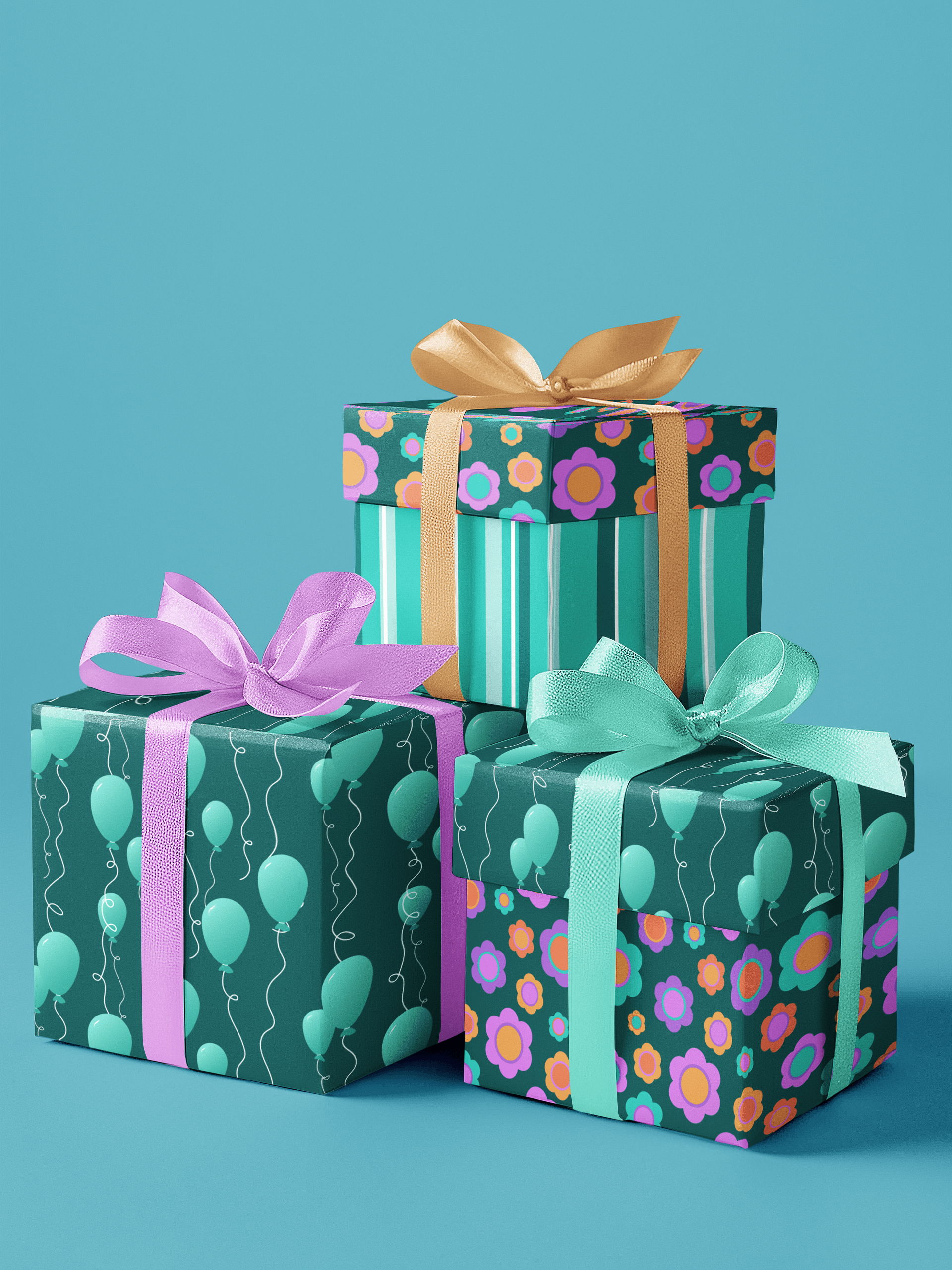 Party Time Wrapping Paper Set 2 product image (1)