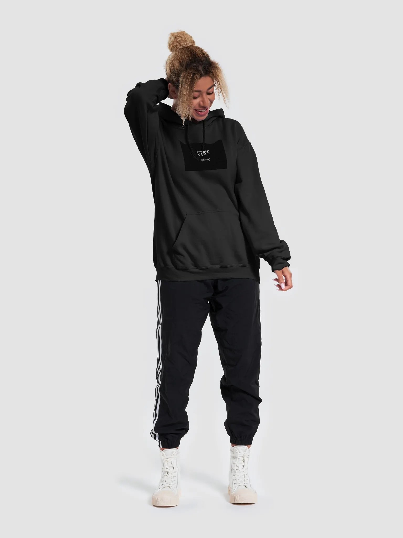 Silence Asian Characters Classic Hoodie product image (49)