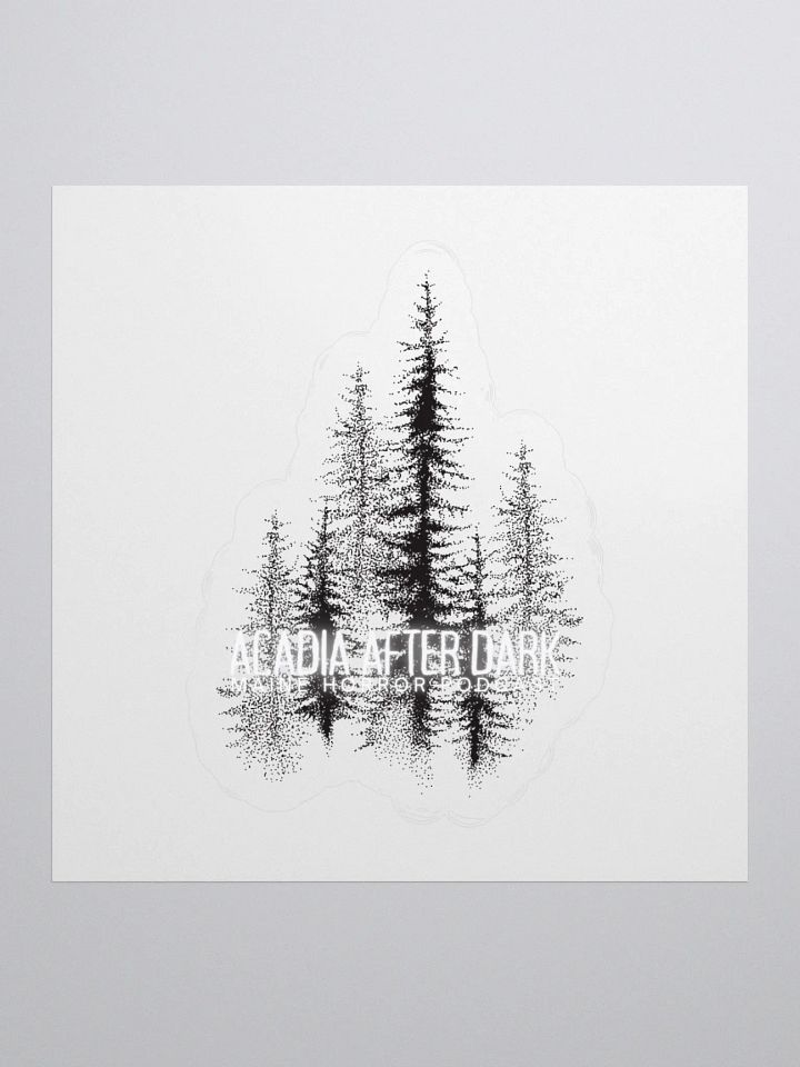 Acadia After Dark Trees Logo Sticker product image (1)