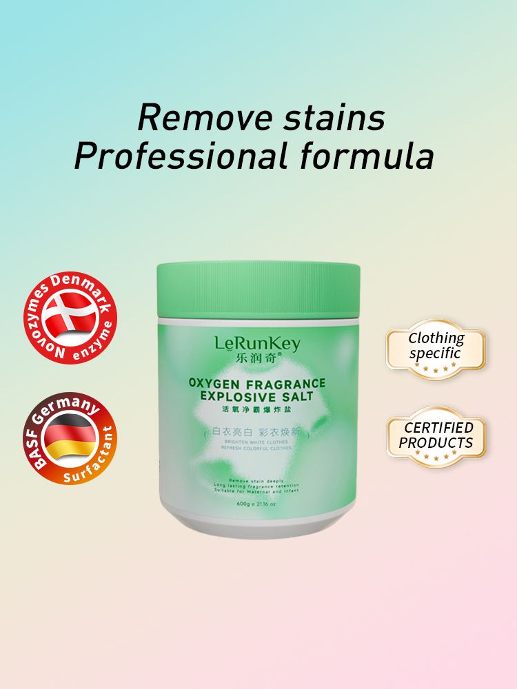 lerunkey Active Oxygen Cleaner Explosive Salt Brightening White Clothes Revitalizing Colored Clothes 600g product image (1)