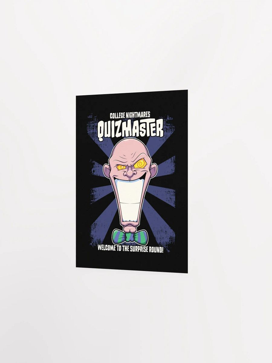 Quizmaster Supervillain Poster – Funny College Student Art product image (15)