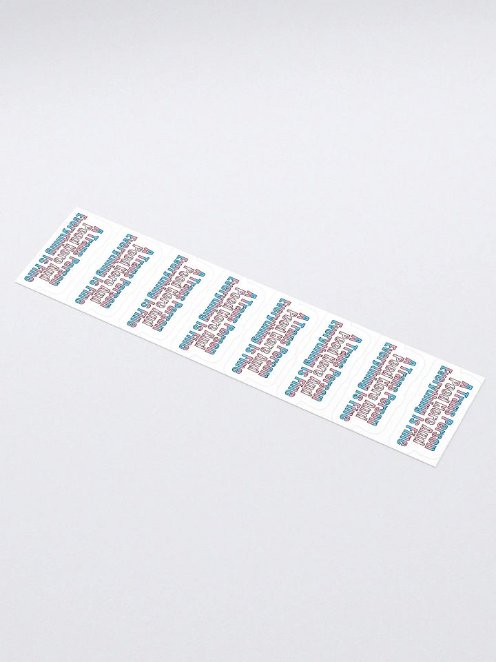A Trans Person Peed Here Sticker Sheet product image (1)