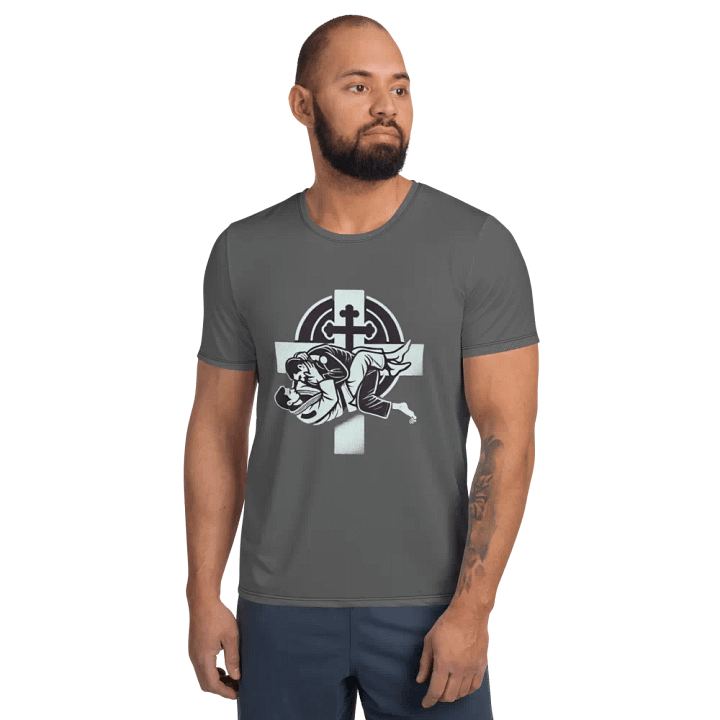 Grapple for God Athletic T-Shirt (BJJ) product image (1)