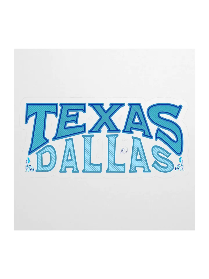 Dallas Texas Vibes Kiss Cut Sticker product image (1)