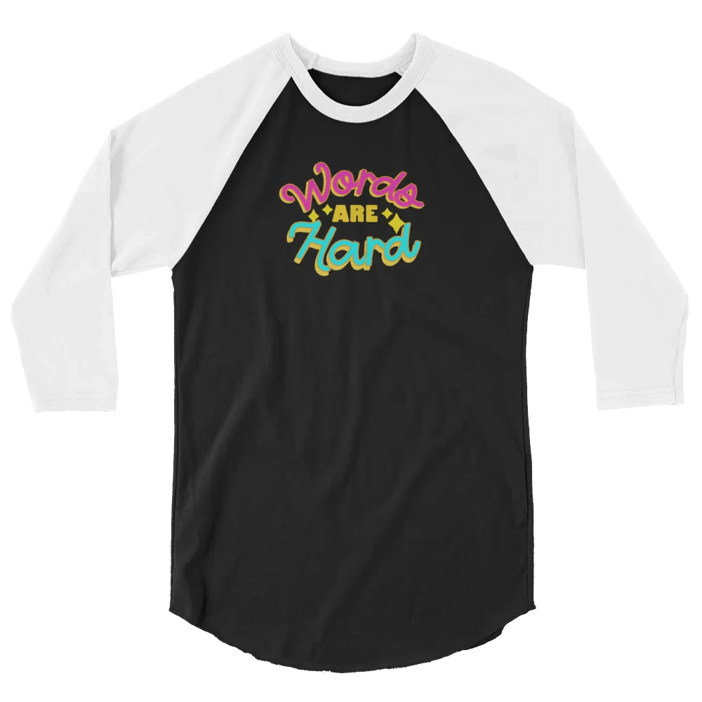 Words Are Hard Jersey Raglan Tee product image (12)