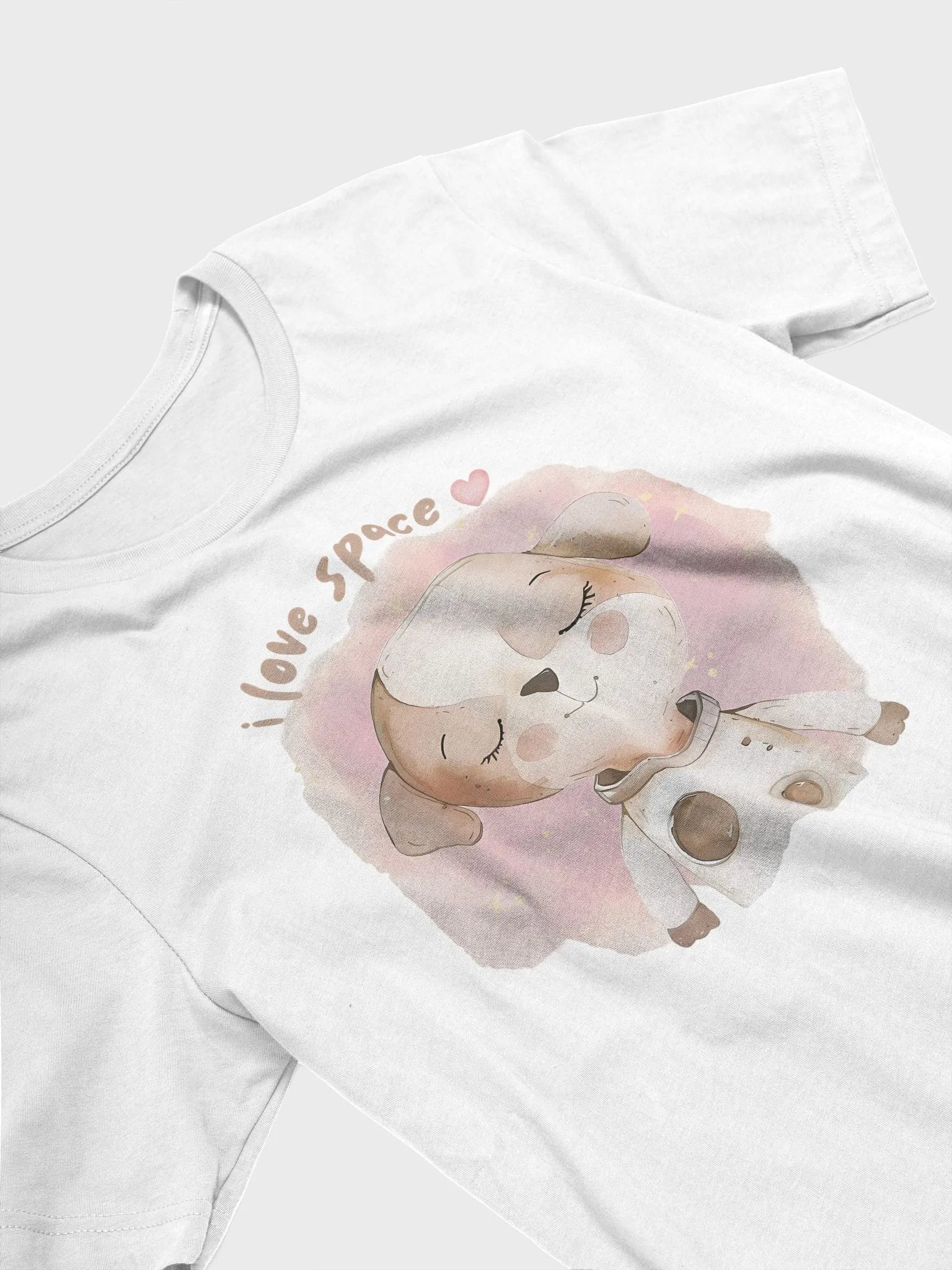 I Love Space Puppy Astronaut T-shirt product image (3)