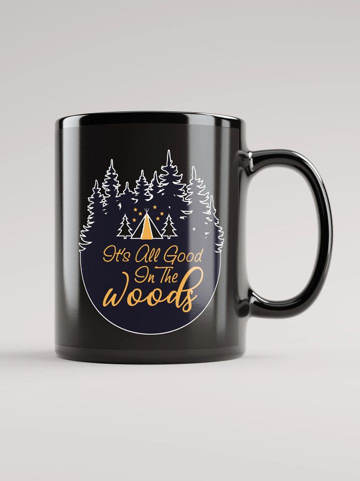 All Good in the Woods Black Mug product image (2)