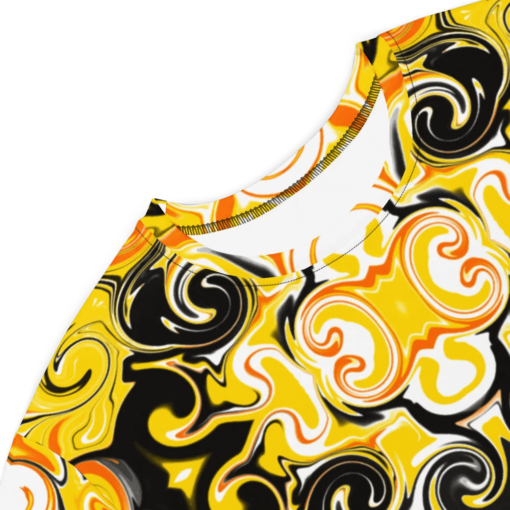 Yellow Baroque Luxe All-Over T-Shirt Dress product image (6)