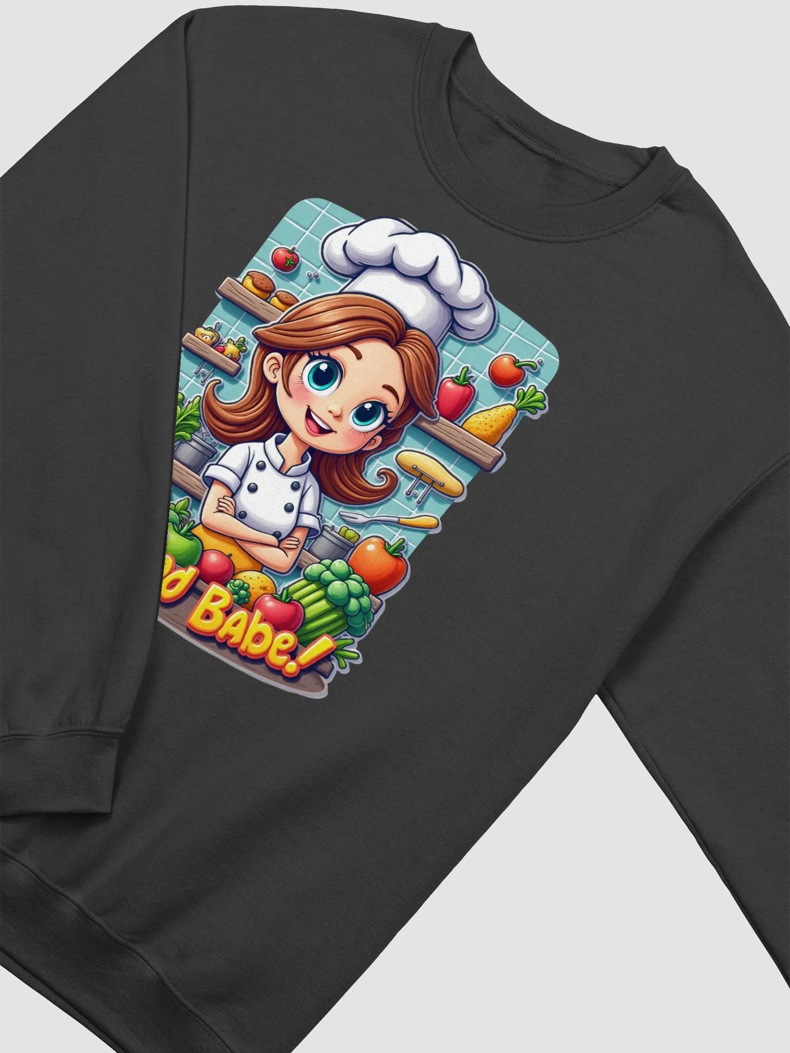 Food Babe Chef Crewneck Sweatshirt product image (13)