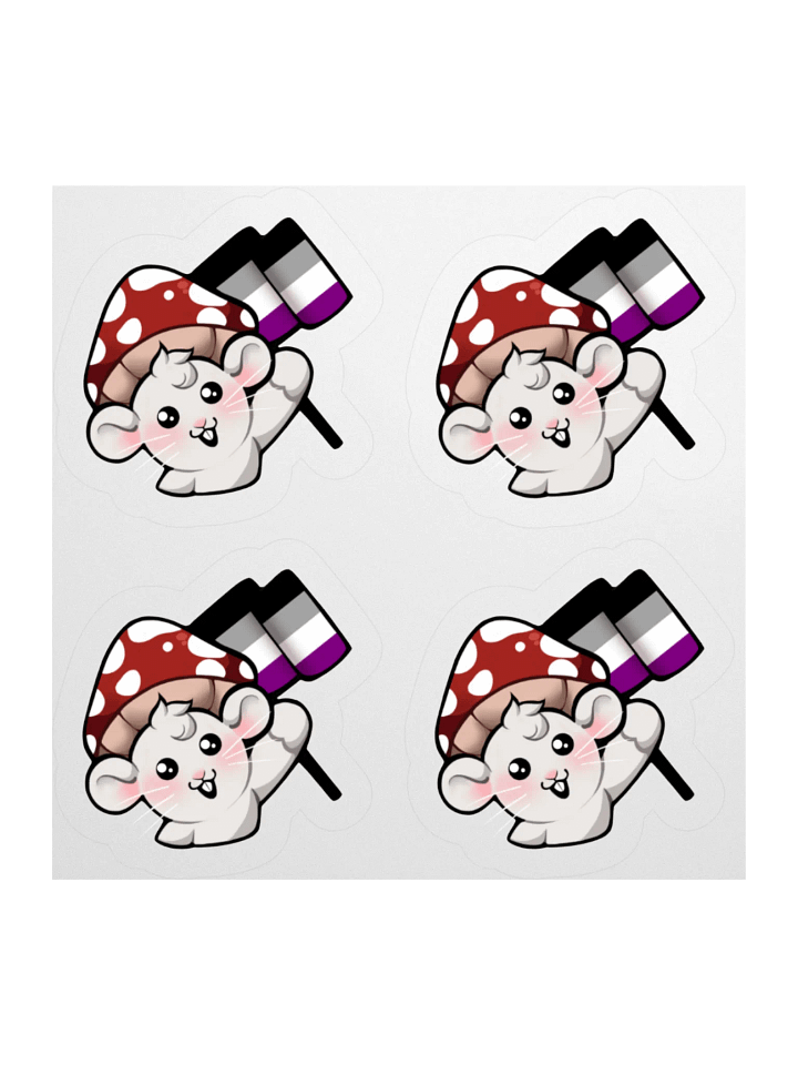 Asexual Pride Flag Stickers product image (1)