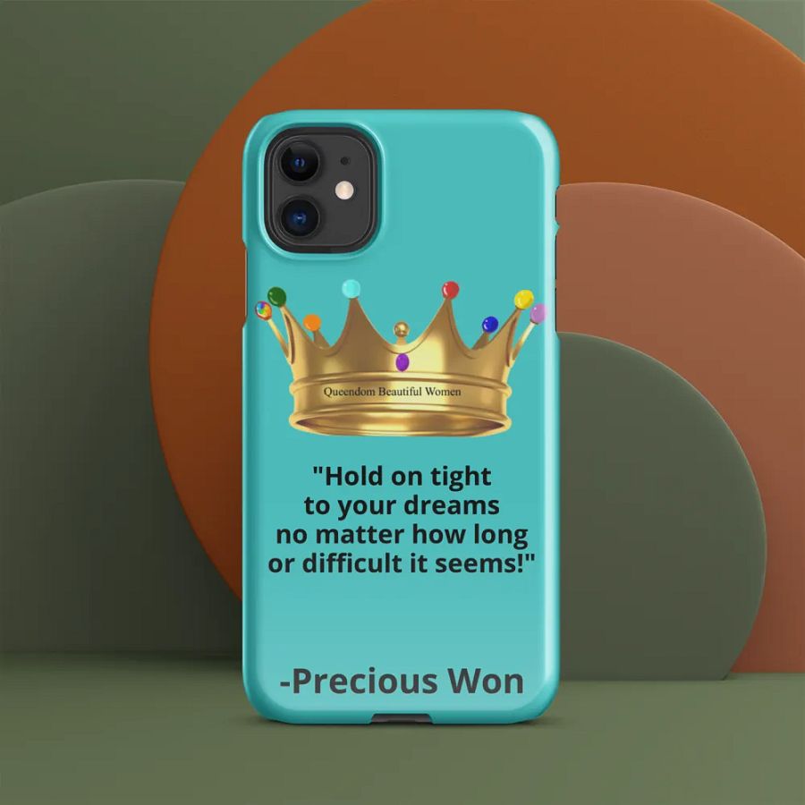 Queendom Beautiful Women iPhone® Snap Case (Turquoise) product image (5)