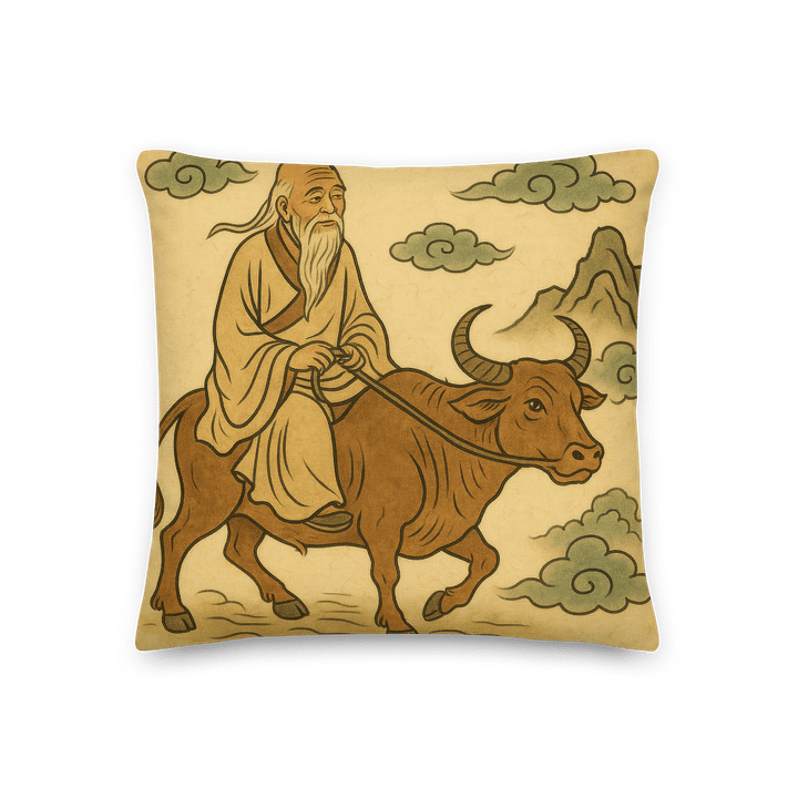 Premium Wudang Temple & Laozi Journey Pillow product image (3)