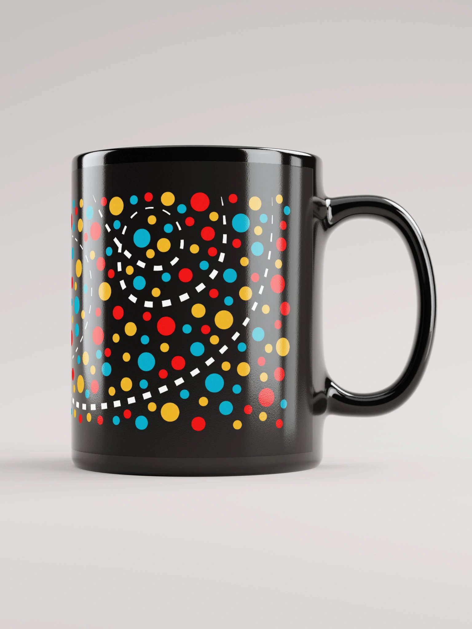 Mug - Dashes & Dots - Black product image (1)