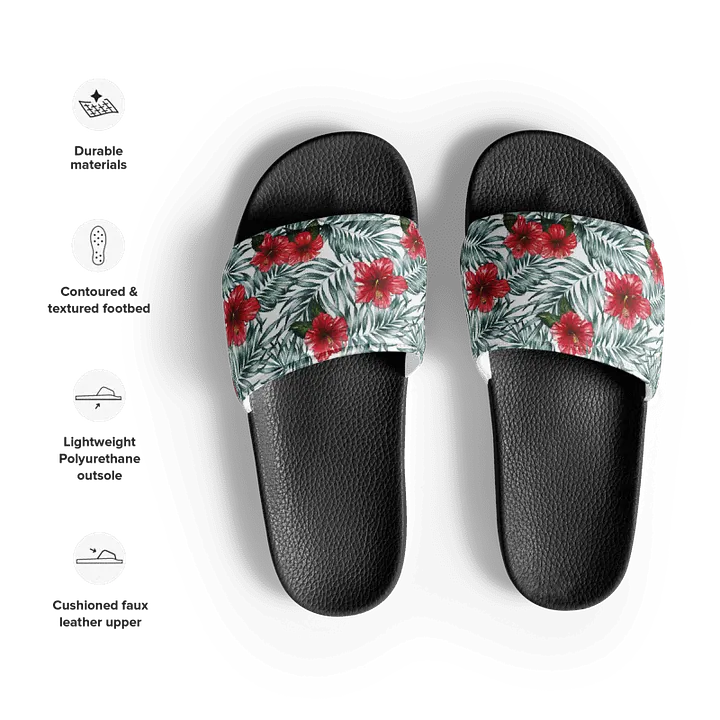 Hibiscus Leaf Design | Women's Slides product image (2)