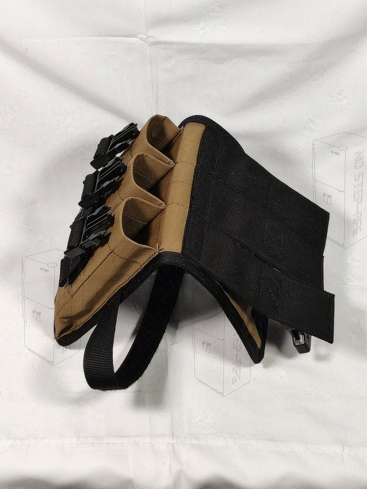 'Ready to ship' Drop leg triple MP5 Pouch, Coyote/black product image (2)