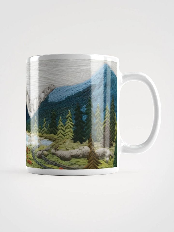 Mountain Serenity Embroidered Mug product image (1)