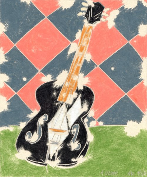 Renees Guitar 2011 print product image (1)