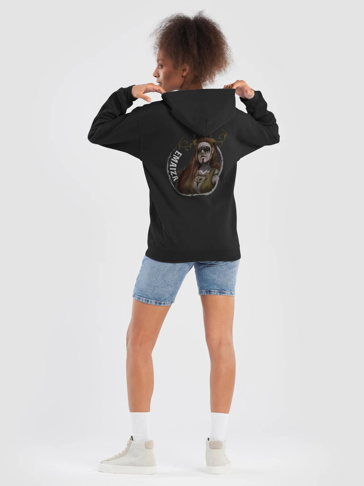 EMAIZA Unisex Zip-Hoodie (WHITE logo) product image (8)