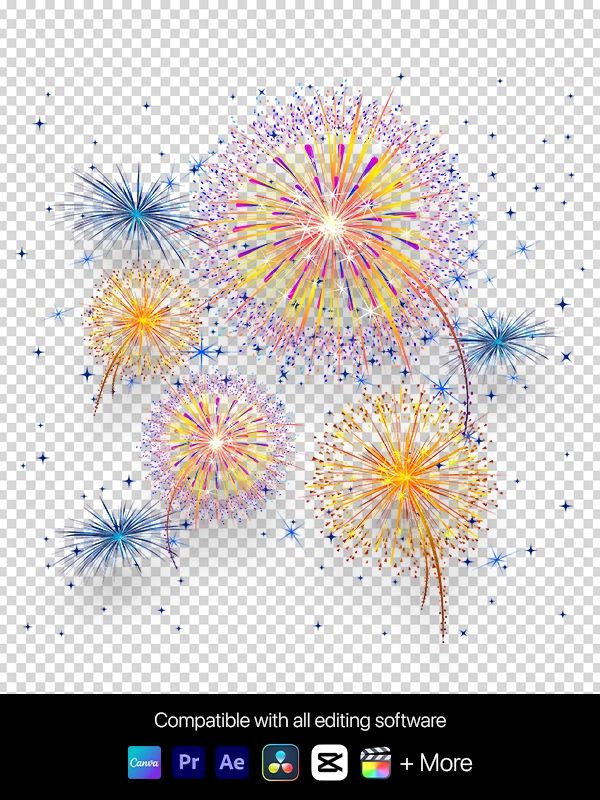 Fireworks Animation - Green Screen (MOV Transparent) product image (2)