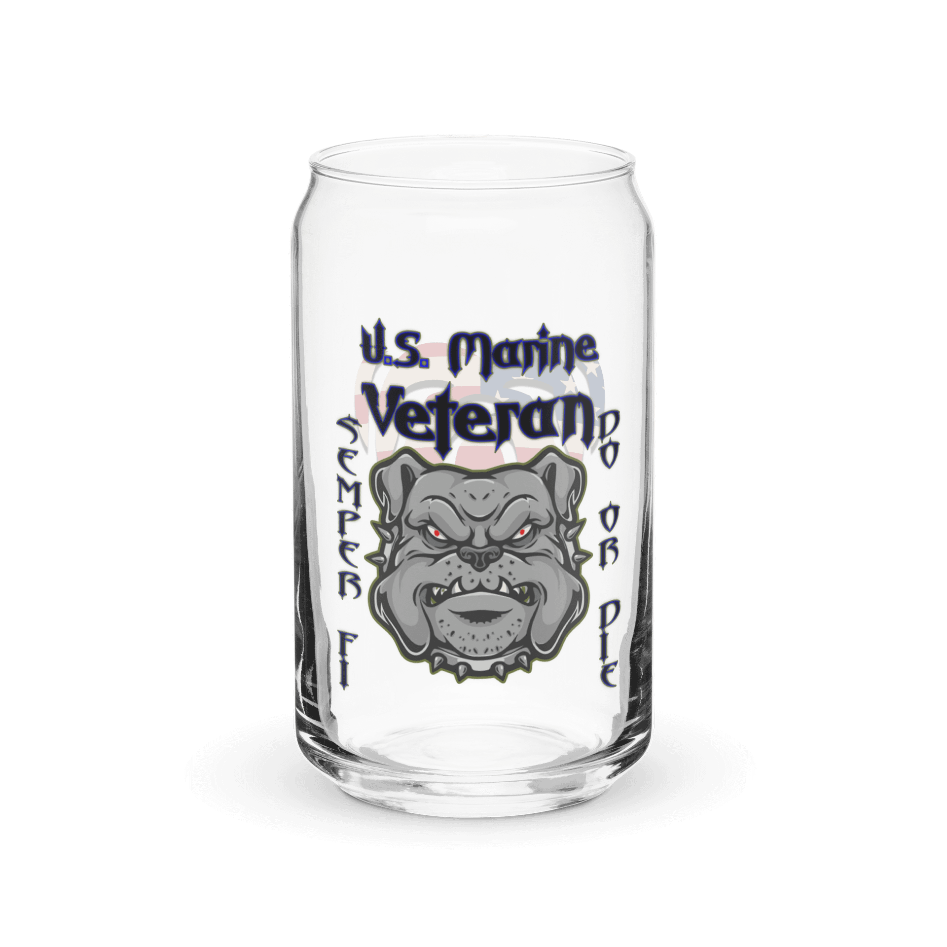 U.S. Marine Veteran Can Glass product image (1)