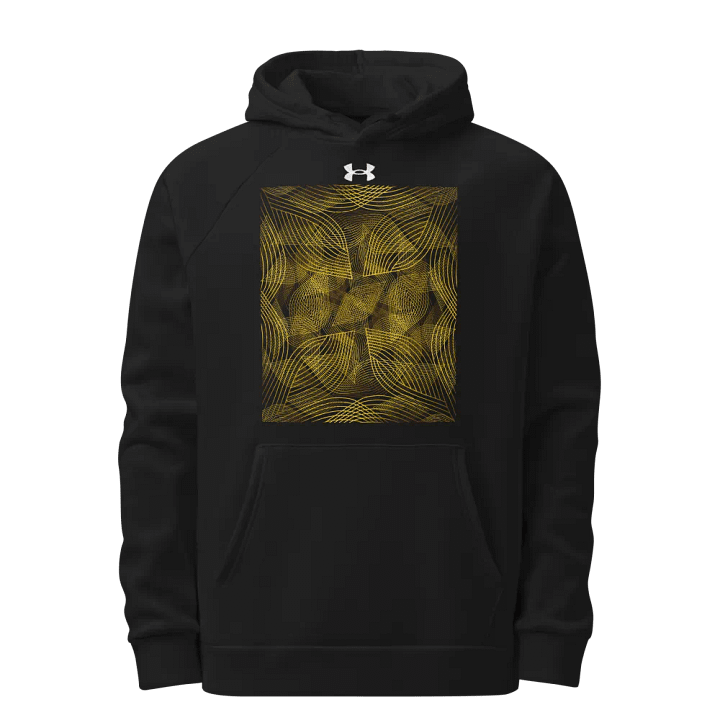 Hoodie with golden lines and leaf design product image (1)