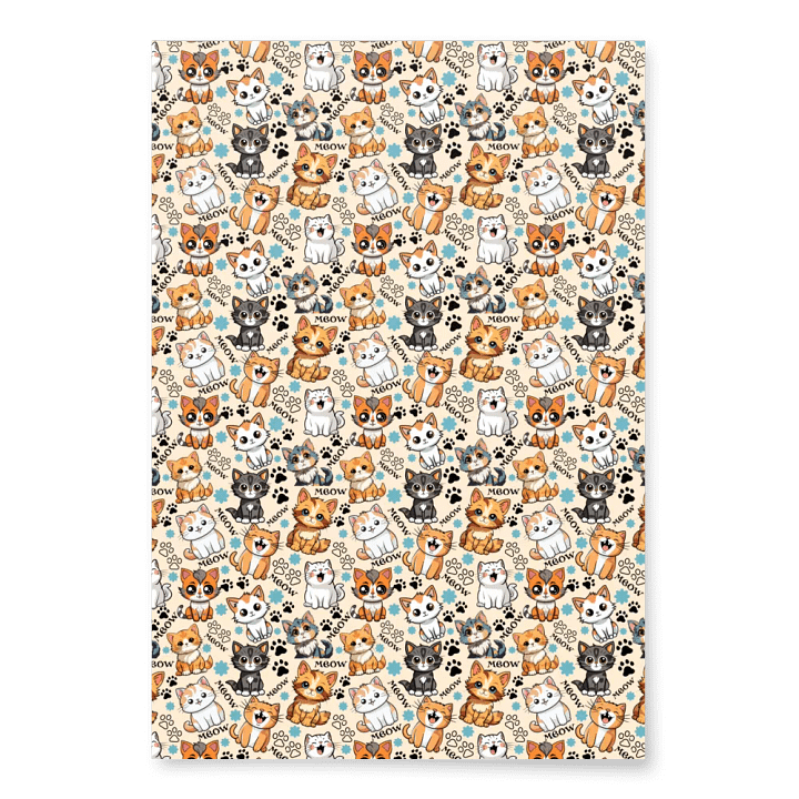 Meow Magic Wrapping Paper - Papaya Whip product image (1)