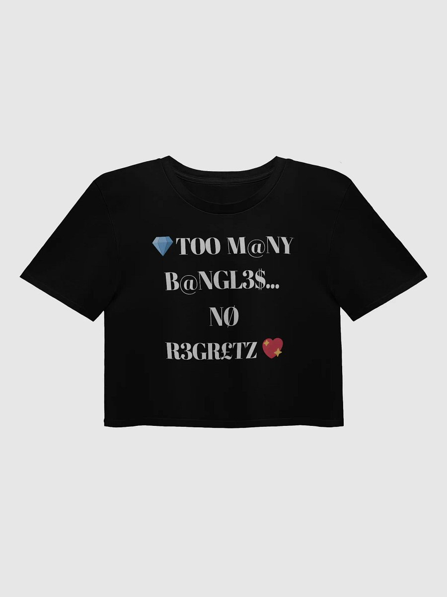 $.T.@.T - NØ R3GR£TZ Front Crop Tee product image (3)