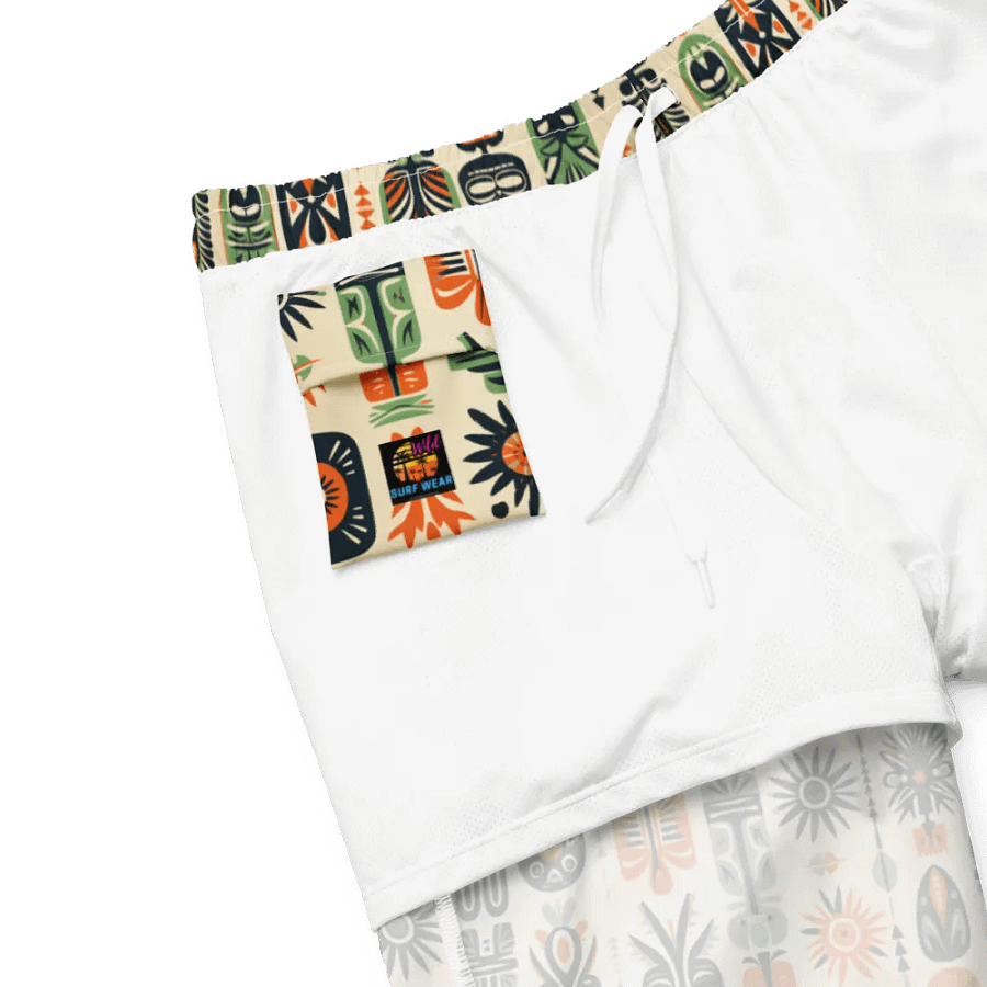 Vintage Caribbean Style Tropical Swimming Trunks product image (4)