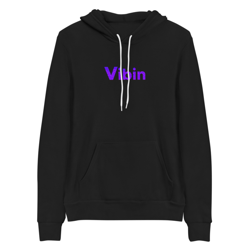 Vibin Hoodie Purple and Black Vibin Jivan