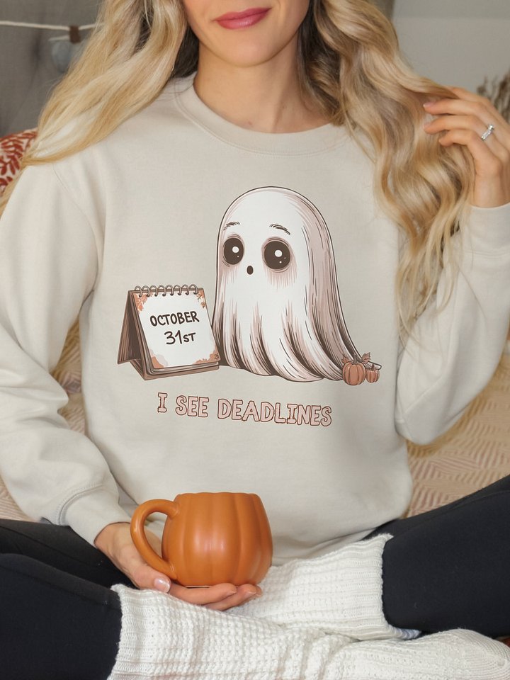 Funny Halloween Sweatshirt for Office Workers and True Crime Lovers product image (5)