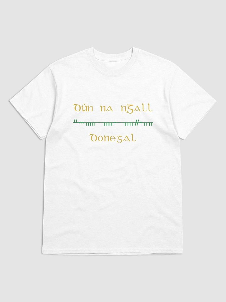 Donegal/Dún na nGall, Scholastic style Ogham printed T-shirt product image (1)