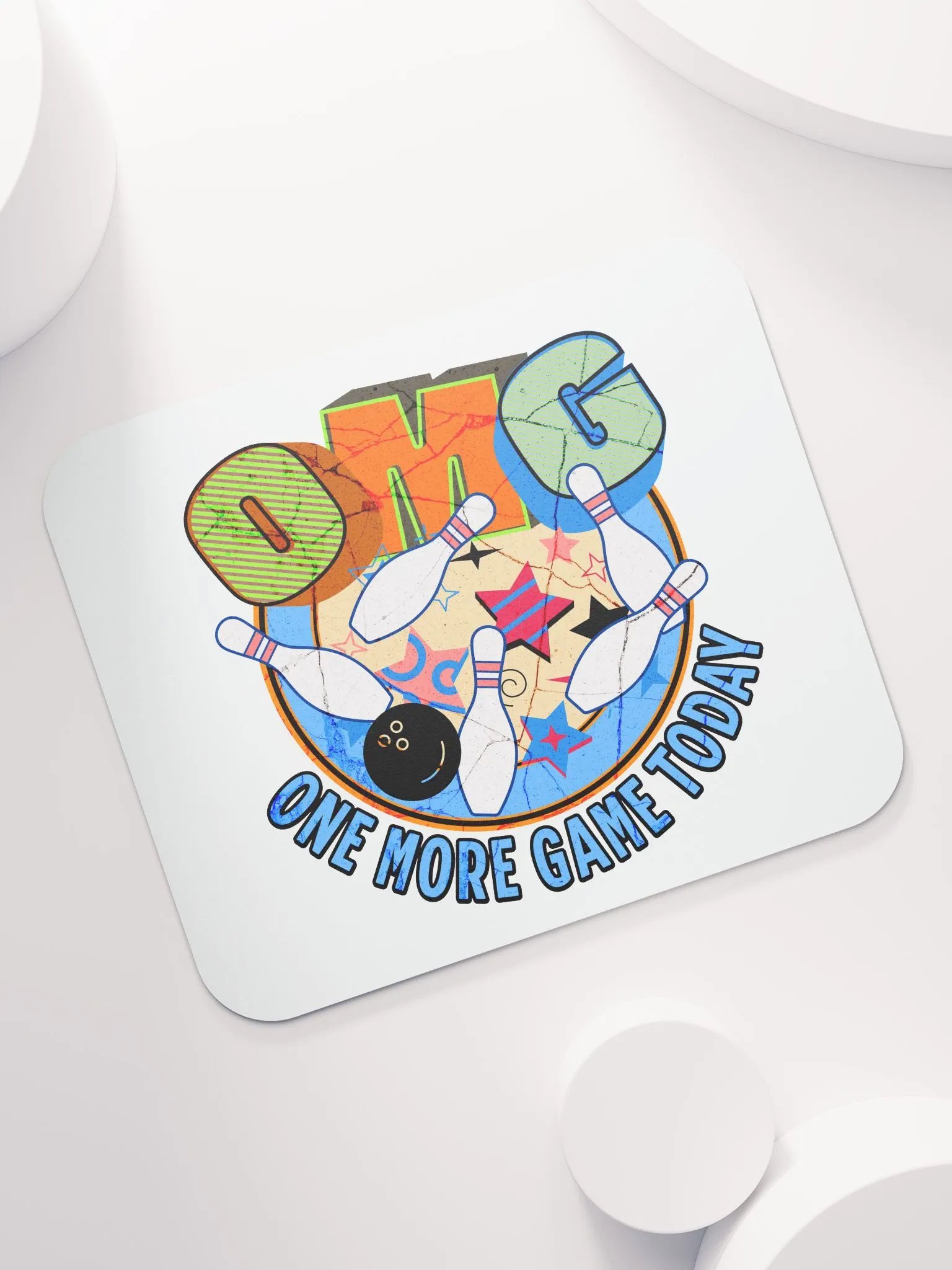 OMG One More Game Today Bowling Madness Mouse Pad product image (2)