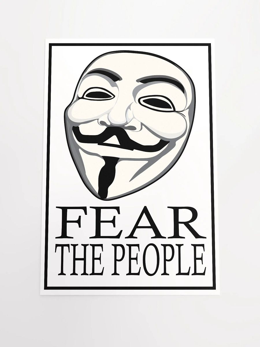 Fear The People - Black - Enhanced Matte Paper Poster product image (2)