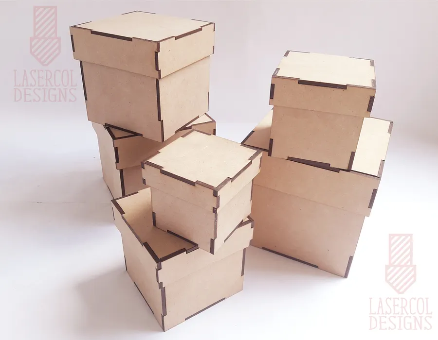 Boxes Bundle (Set 1, 2) - Laser Cut Files product image (9)