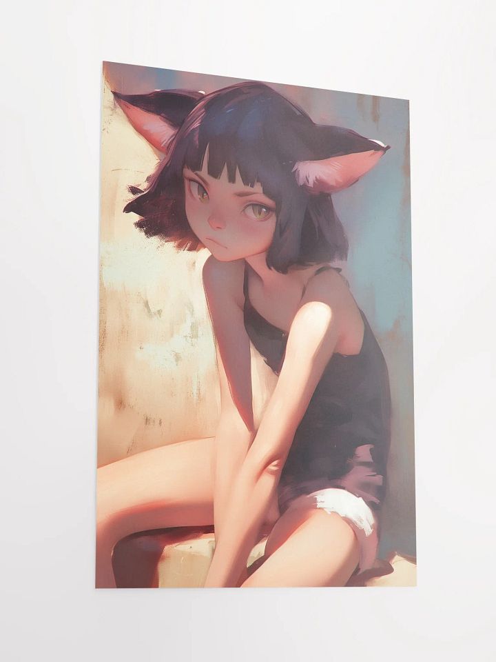 Feline Contemplation Matte Poster product image (2)