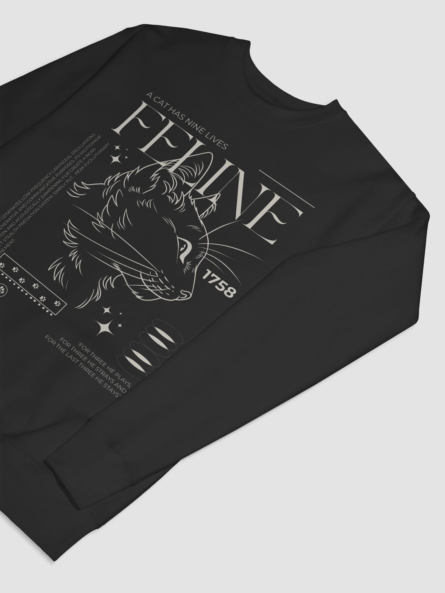 Feline Design Comfortable Sweatshirt product image (5)