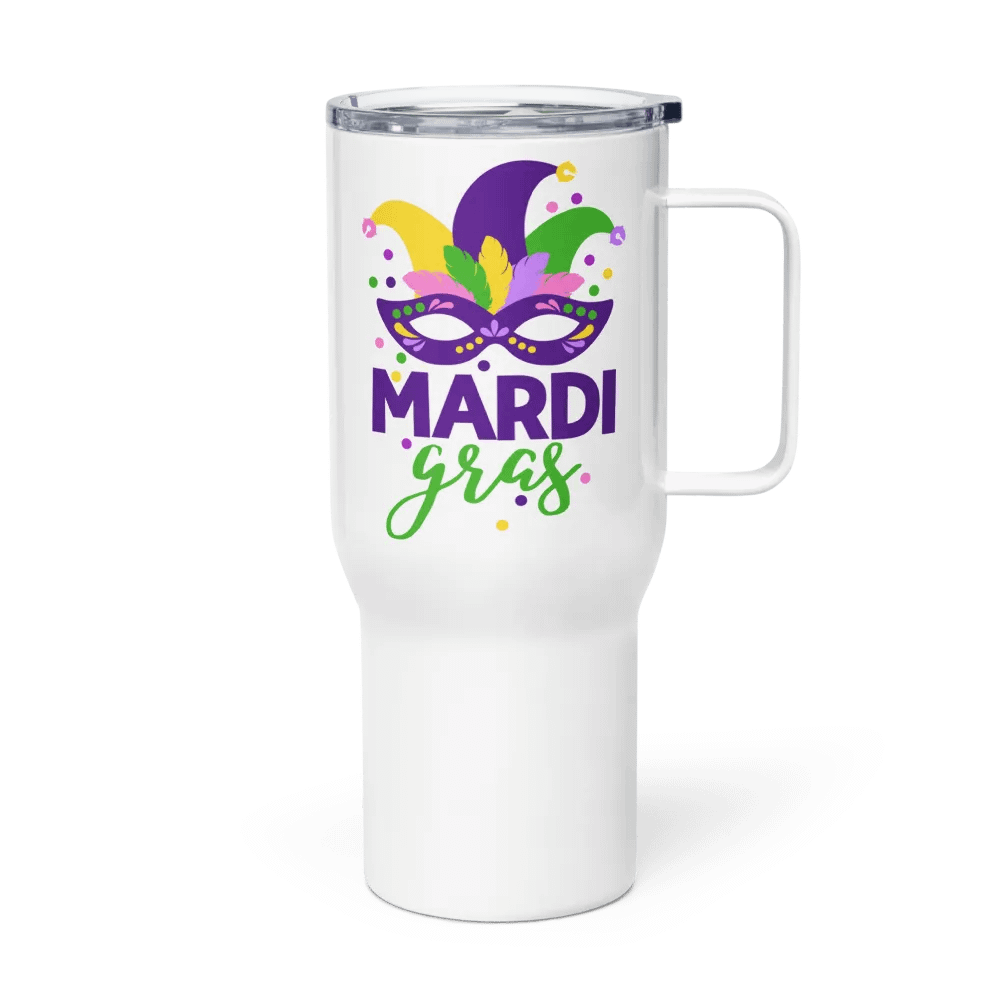 Mardi Gras Stainless Steel Insulated Travel Mug product image (3)