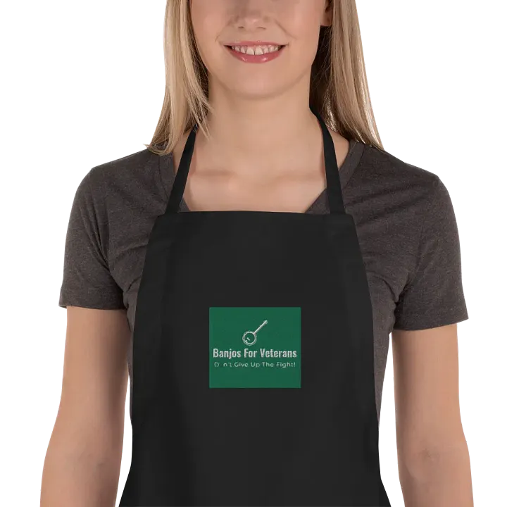 Banjos For Veterans (B4V) Official Logo Embroidered Cooking Apron product image (1)