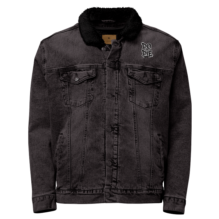 Graffiti-Style 'Do or Die' Denim Jacket product image (1)
