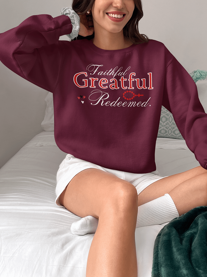 Faithful, Grateful , Redeemed Gildan Sweater product image (1)