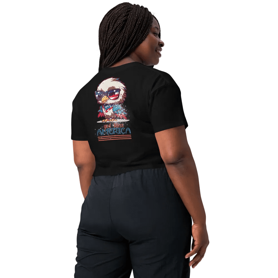 Authentic American Vote Trump Crop Top product image (7)