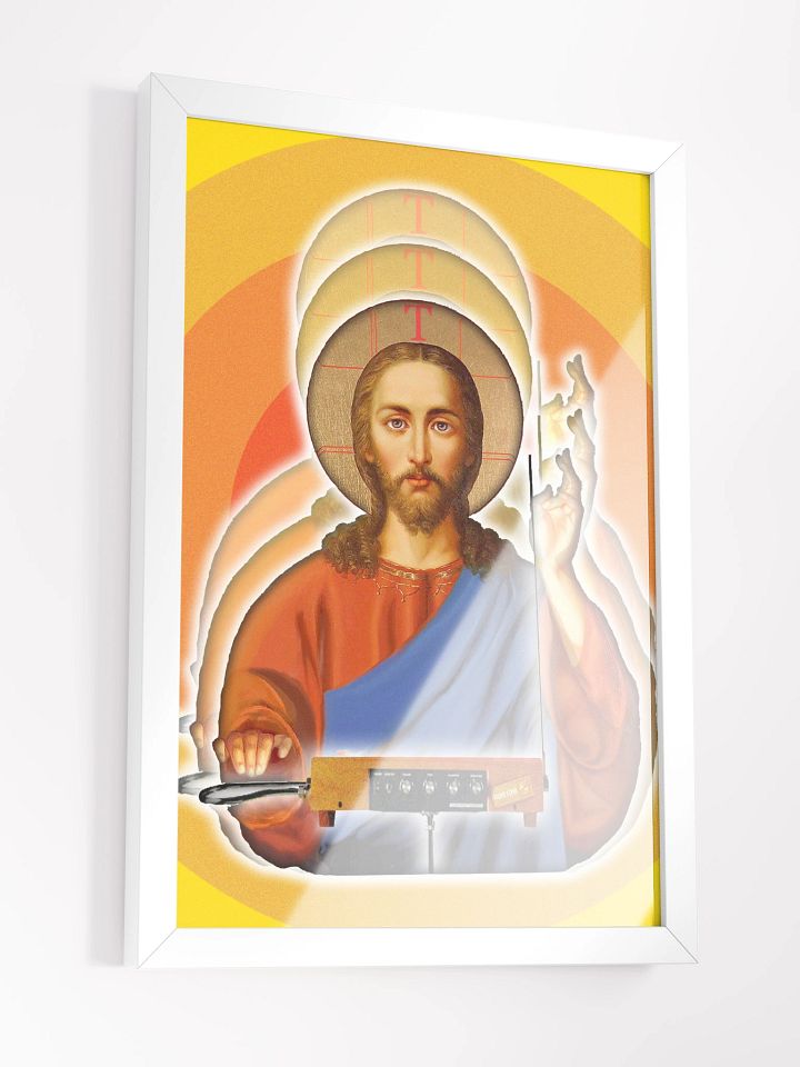 The Holy Theremin by Frank Fonik, Techno EDM Framed High Quality Matte Poster product image (1)