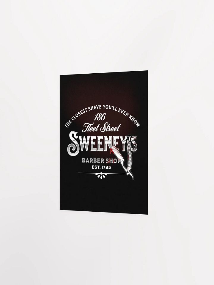 Sweeney Todd Barber Shop Poster – Enhanced Matte Victorian Broadway Wall Art product image (18)