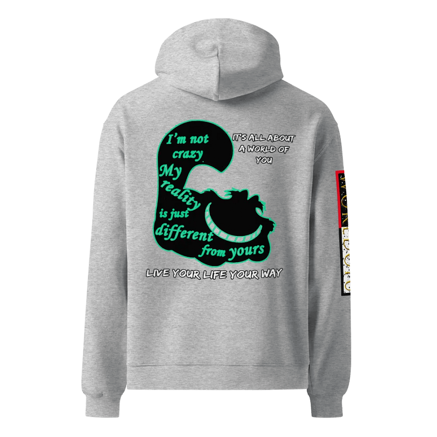 Cheshire Cat Hoodie, Grinning Cat Sweatshirt, Alice in Wonderland Hoodie, Smiling Cat Pullover, Mystic Cat Hoodie, Fantasy-Themed Sweatshirt product image (15)