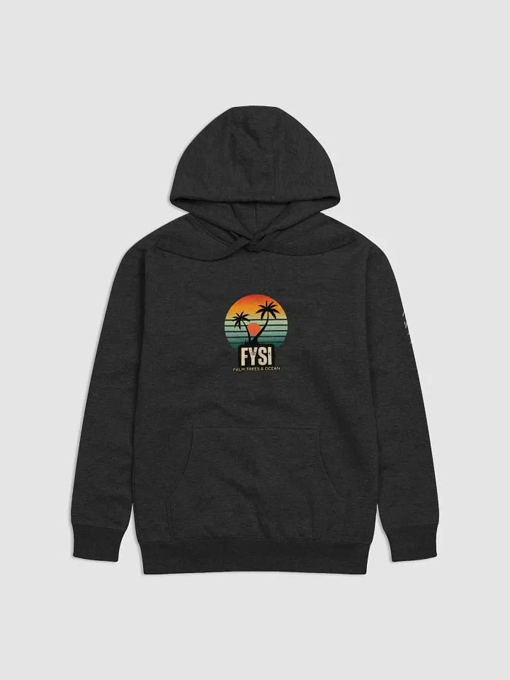 Palm Trees & Ocean organic cotton premium hoodie product image (1)