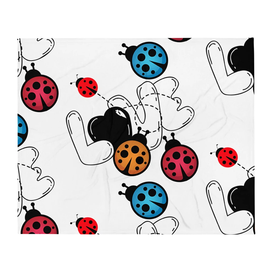 Whimsical Ladybug Scatter Throw Blanket product image (1)